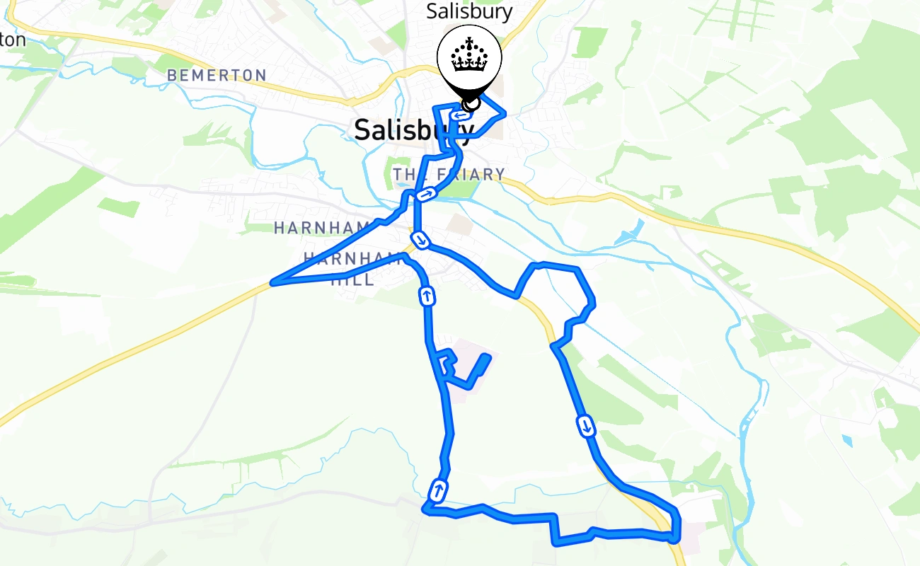 Salisbury 驾考路线 #2659 地图 - ENG 英国